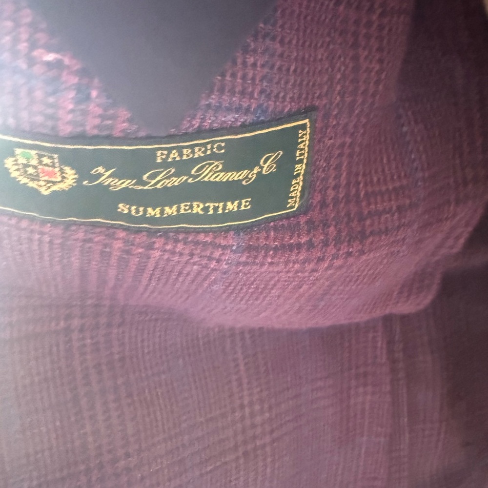 Brooks Brothers Classic Fit Wool-Linen-Silk Overcheck 1818 Sport Coat - Picture 7 of 7